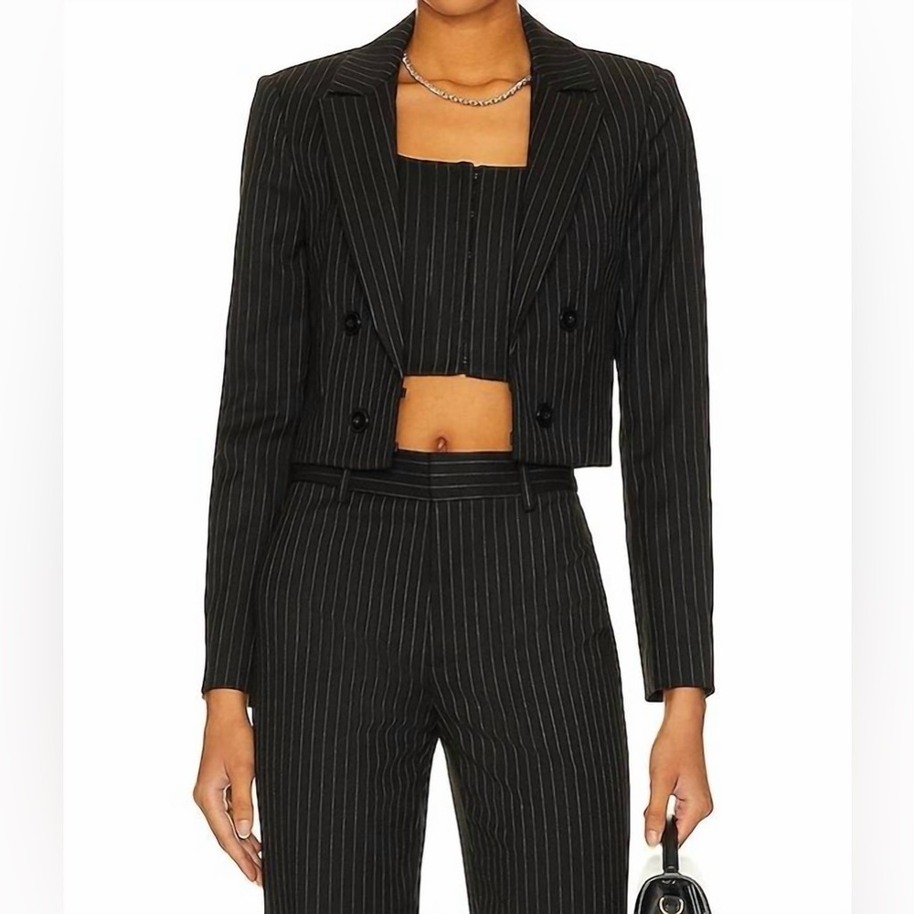 NWT Alice + Olivia Mya Notch Collar Blazer